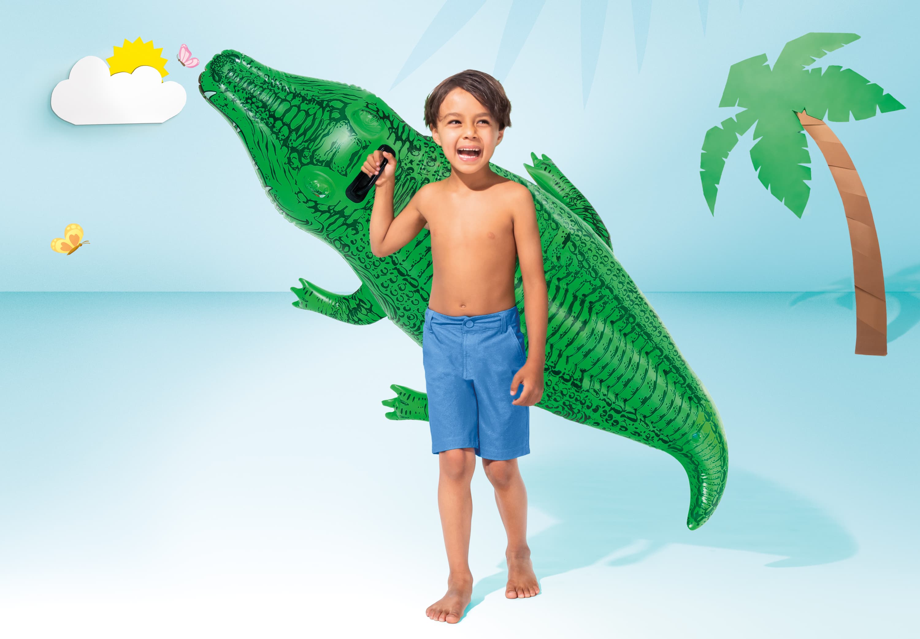 Dmuchany Aligator materac do pływania 168 cm INTEX 58546