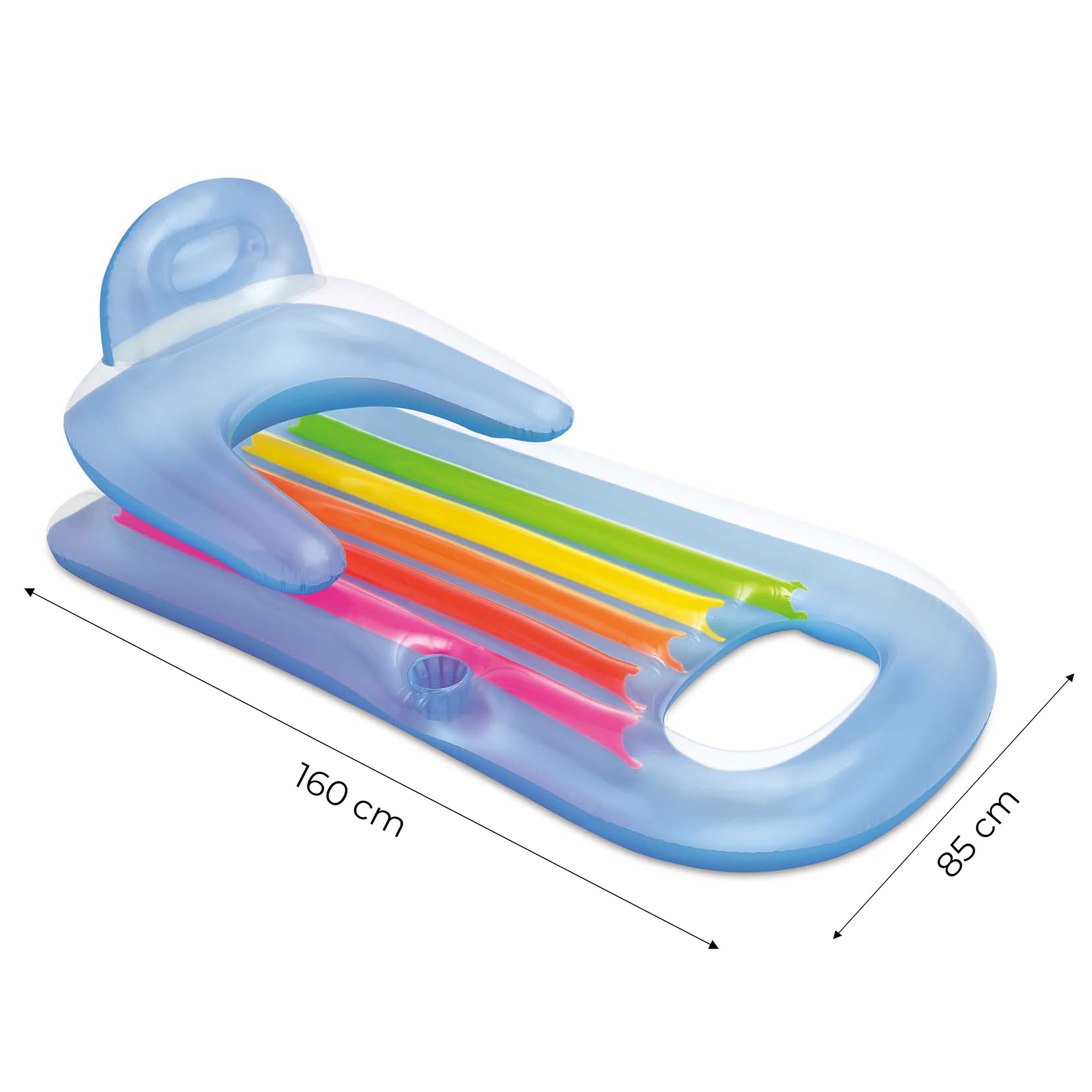 Fotel plażowy materac leżak na basen INTEX 58802 BLUE