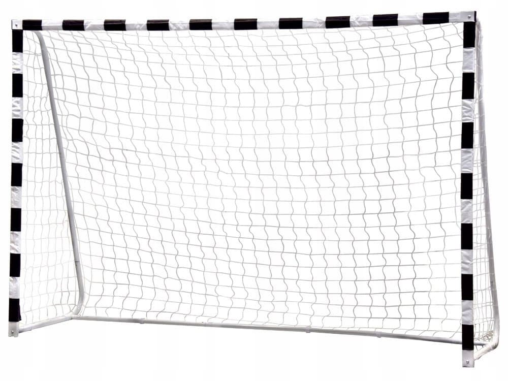 Bramka piłkarska treningowa z siatką 180x120 cm czarno-biała MultiGarden