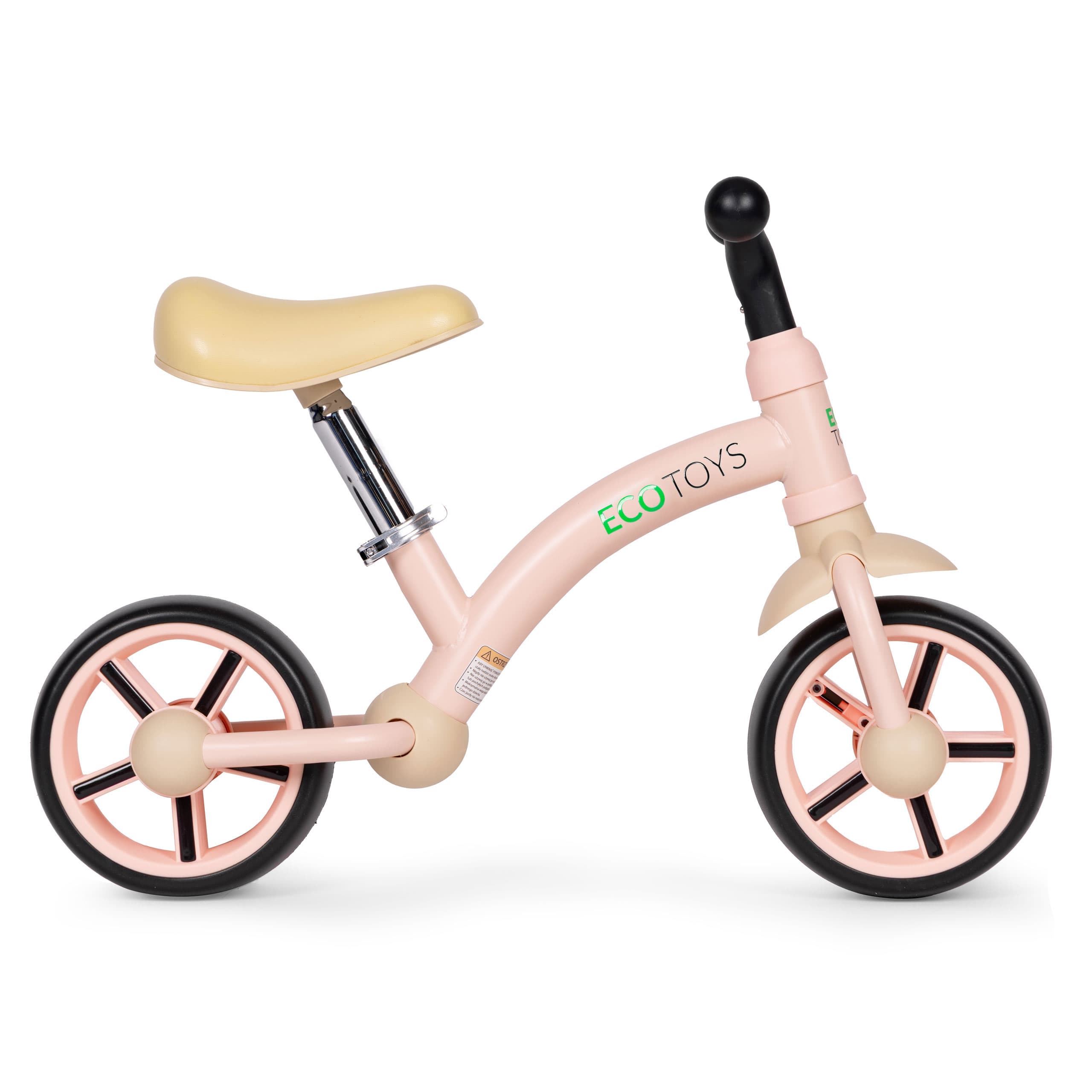 Rowerek biegowy dla dzieci koła EVA regulacja siodełka różowy ECOTOYS