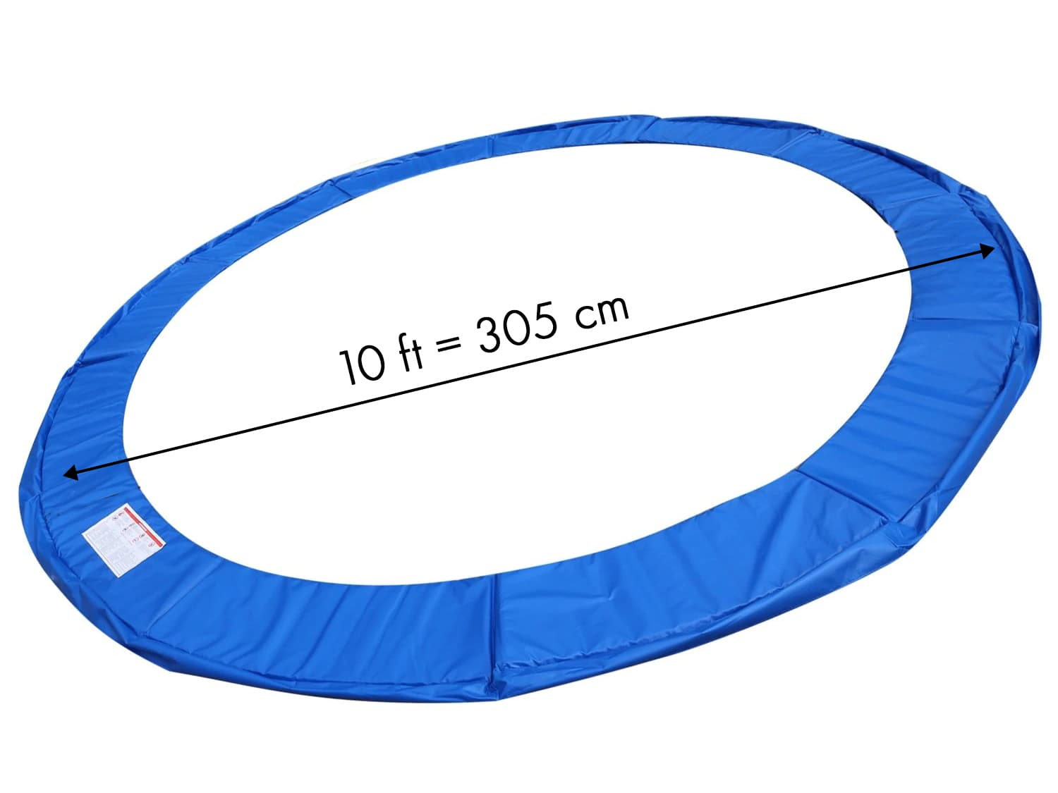 Osłona sprężyn do trampoliny 10 ft miękka mata zabezpieczająca 305-312 cm niebieska