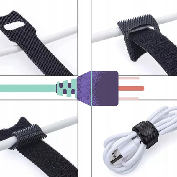 b7_tds0461C_Opaski rzep na kable 100szt.