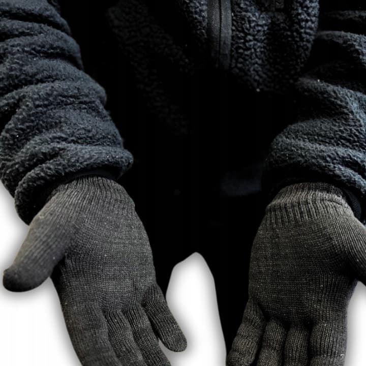 A12_ środek 0582_Rękawiczki Czarne pełne