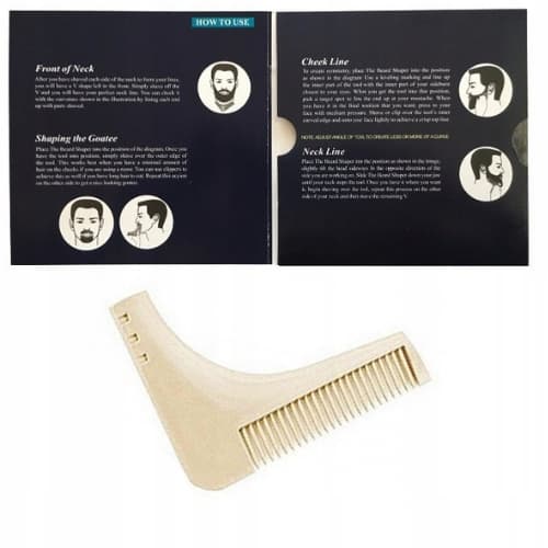 b1_S12 Grzebień do stylizacji model 2 beżowy