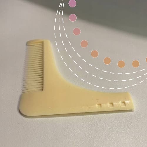 b1_S12 Grzebień do stylizacji model 2 beżowy