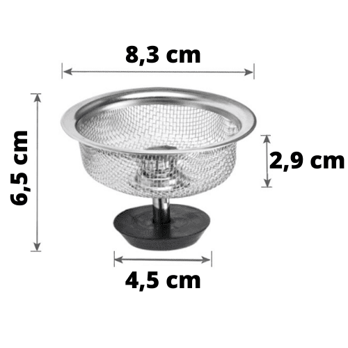 A7_T58 Korek do zlewu duży, sitko