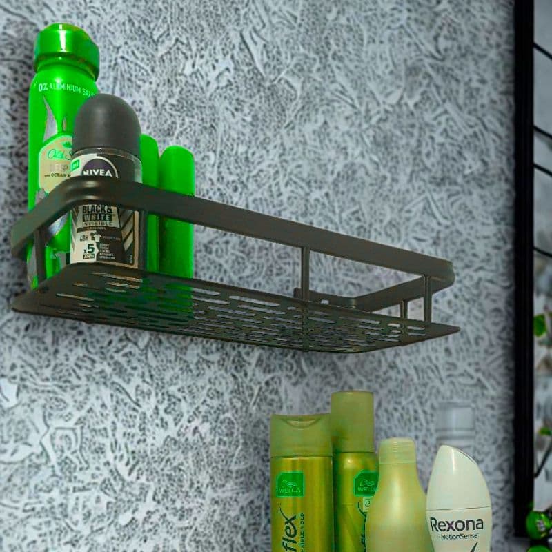 tds0709_Półka łazienkowa czarna 2x