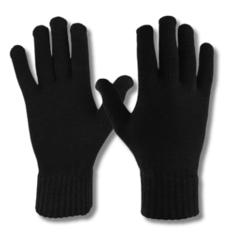 A12_ środek 0582_Rękawiczki Czarne pełne