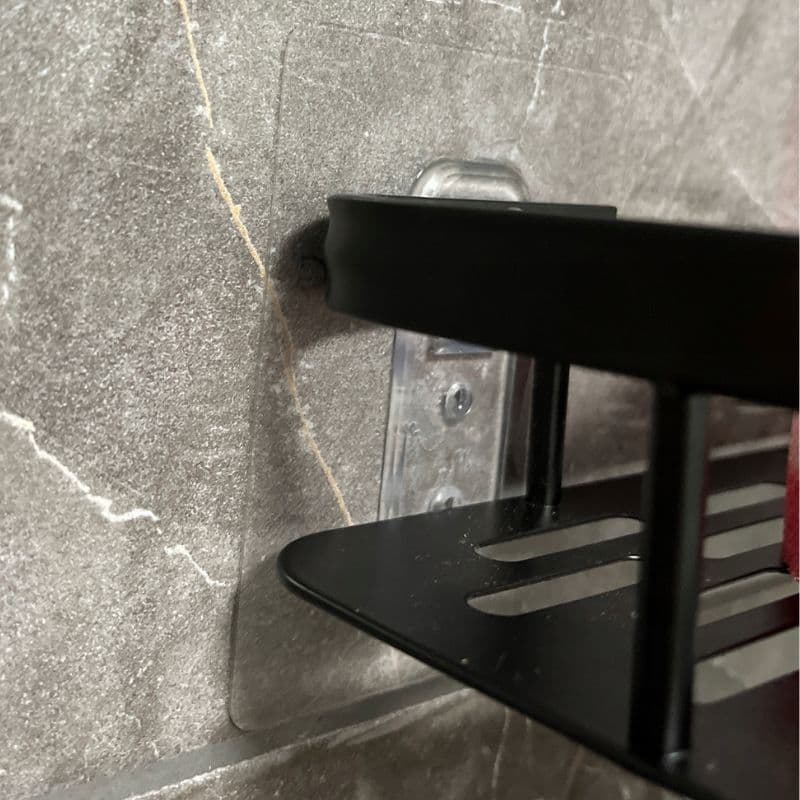 tds0709_Półka łazienkowa czarna 2x