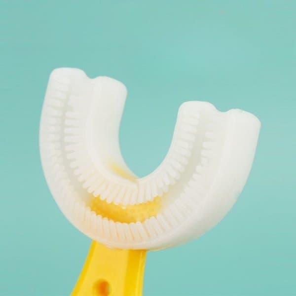 A6_tds0125_Szczoteczka 360 dla dzieci kolor żółty