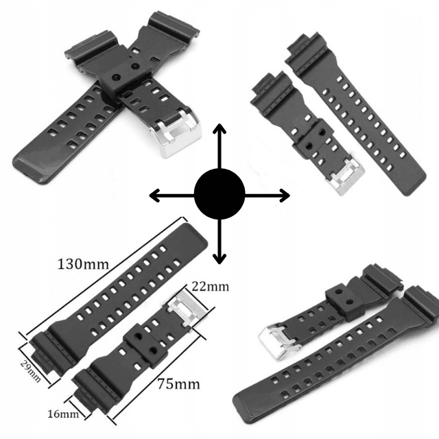 B00_A54 Pasek do zegarka (bez teleskopów) MATOWY