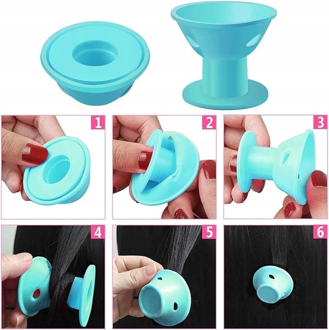 D00_tds0221_Wałki silikonowe do włosów 25 szt.