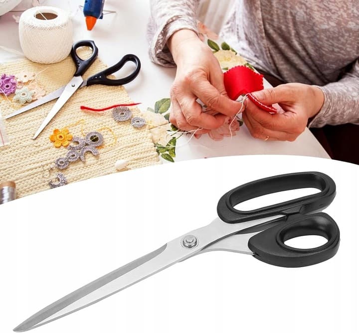 B10_tds0390_Nożyczki krawieckie czarne długie