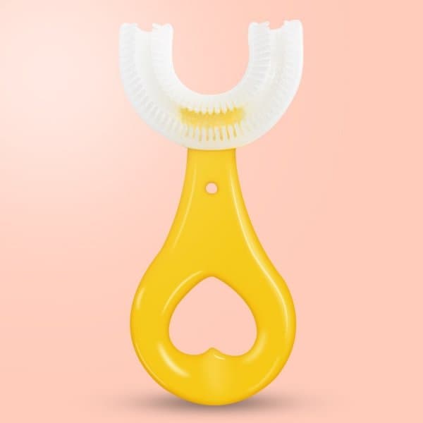 A6_tds0125_Szczoteczka 360 dla dzieci kolor żółty