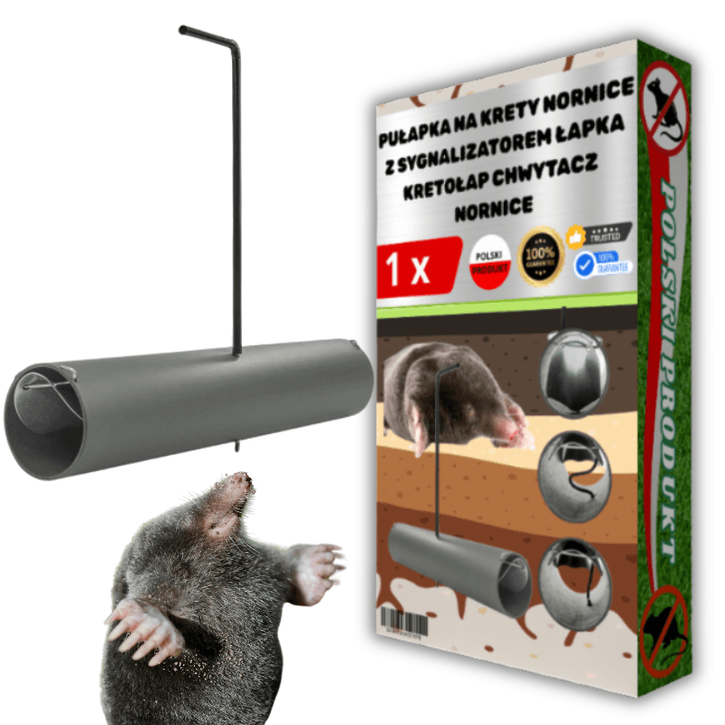 KANCIAPA 2_tds0664_Pułapka na krety ALARM-KRET - Z SYGNALIZATOREM