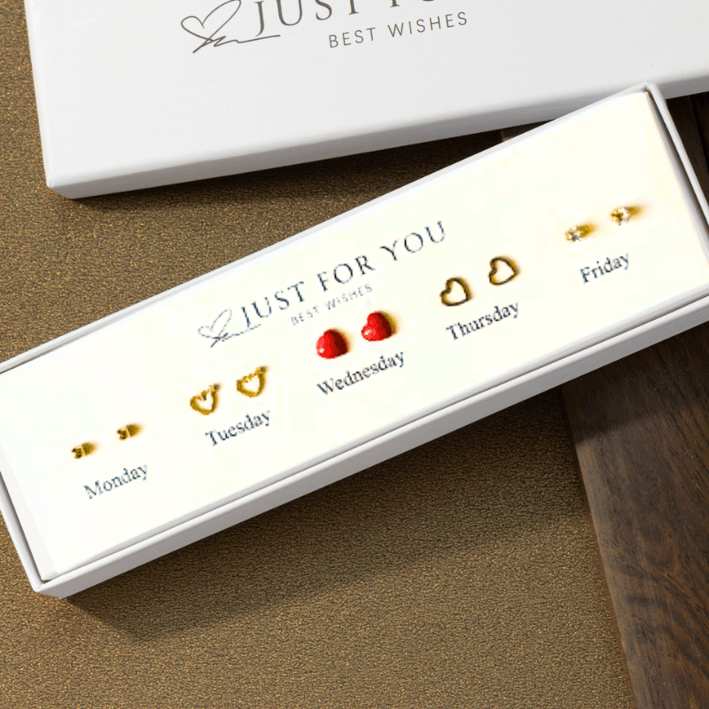 c4_tds0473_Zestaw kolczyków na prezent LOVE