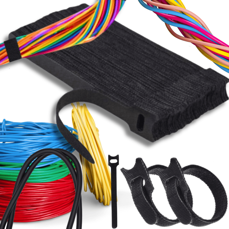 b7_tds0461C_Opaski rzep na kable 100szt.