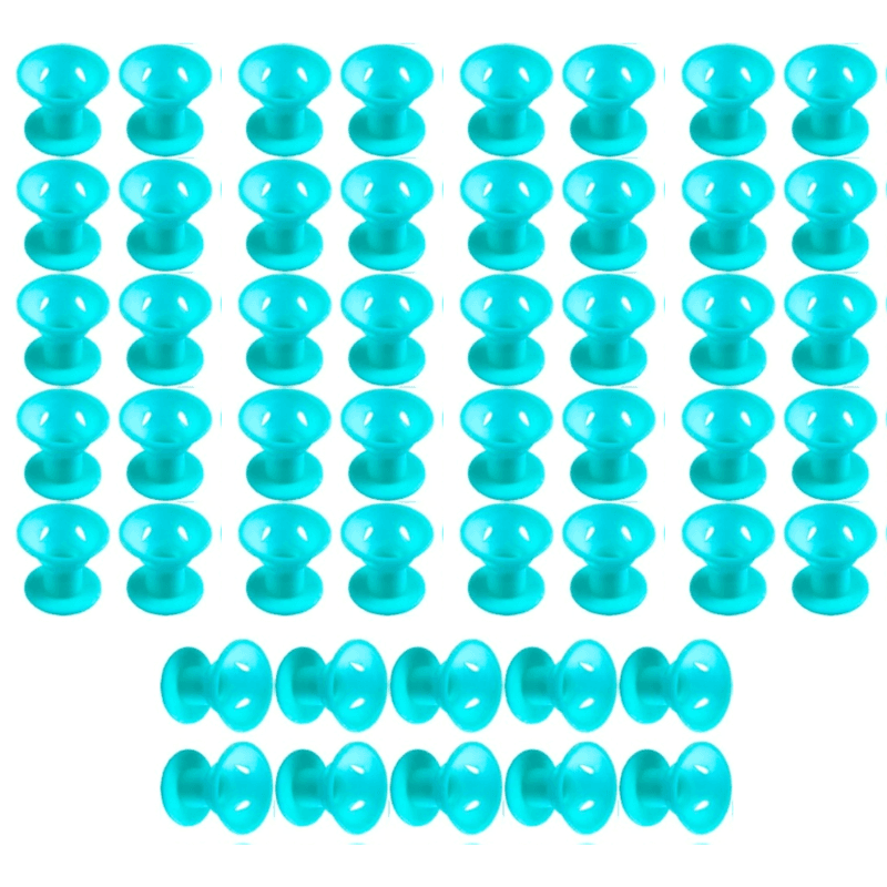 A5_tds0292_A5_tds0292_Wałki silikonowe do włosów 50 szt. (dwie paczki)