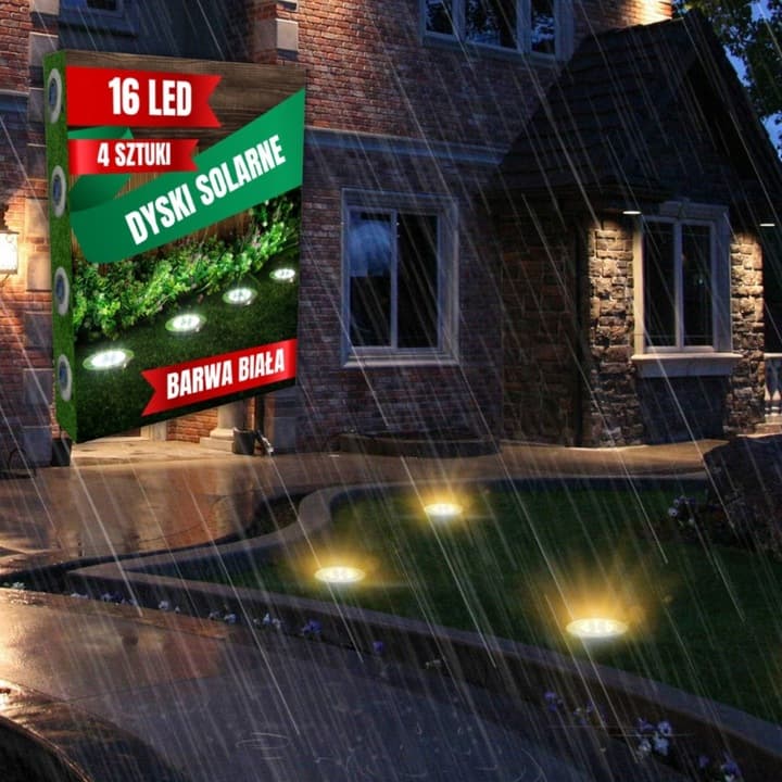 C1_tds0572_4x Solarna lampa gruntowa 16 LED