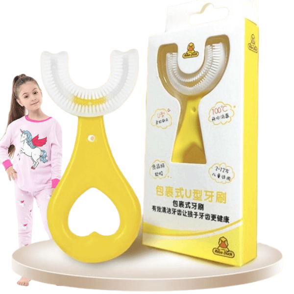 A6_tds0125_Szczoteczka 360 dla dzieci kolor żółty