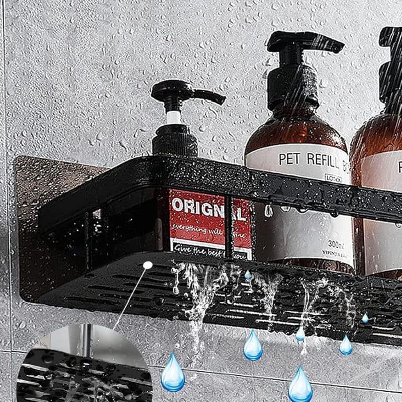 tds0709_Półka łazienkowa czarna 2x