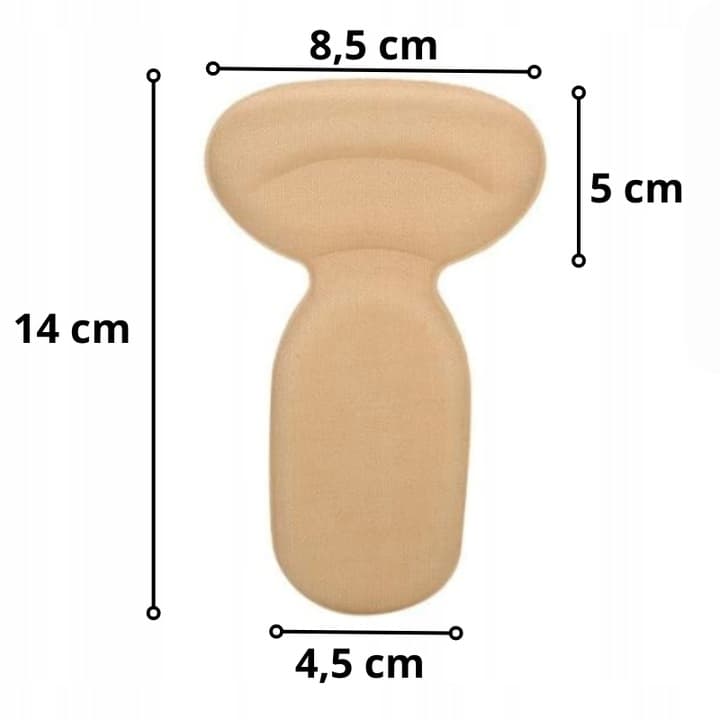 B9_L56 Zapiętki do butów, beżowe