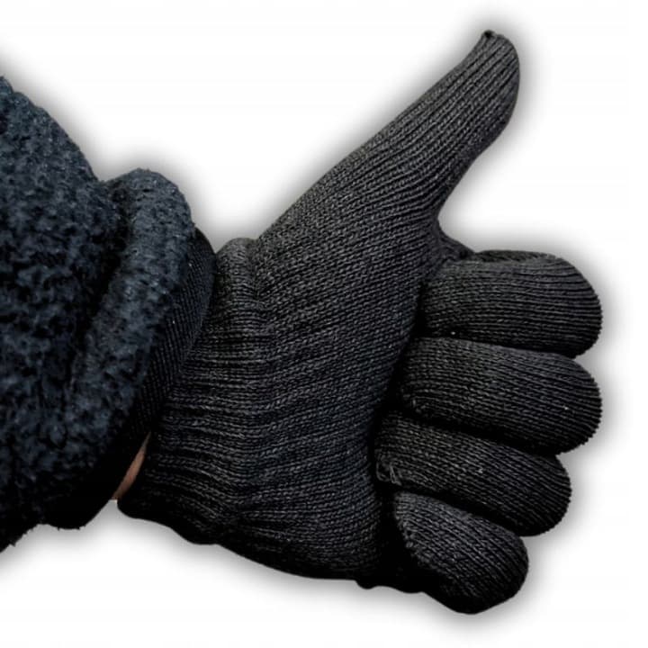 A12_ środek 0582_Rękawiczki Czarne pełne