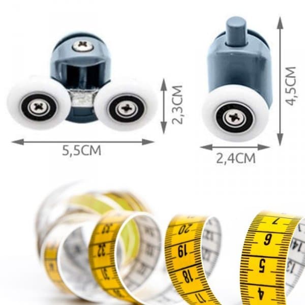 A14 _tds0551_Zestaw rolek do kabiny przysznicowej 8el.