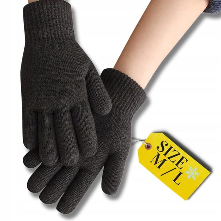 A12_ środek 0582_Rękawiczki Czarne pełne