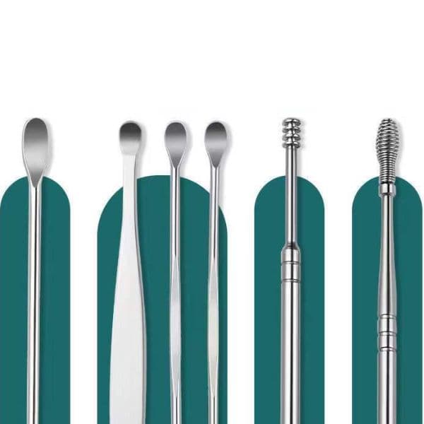 a8_Y77 Zestaw do czyszczenia uszu żólty