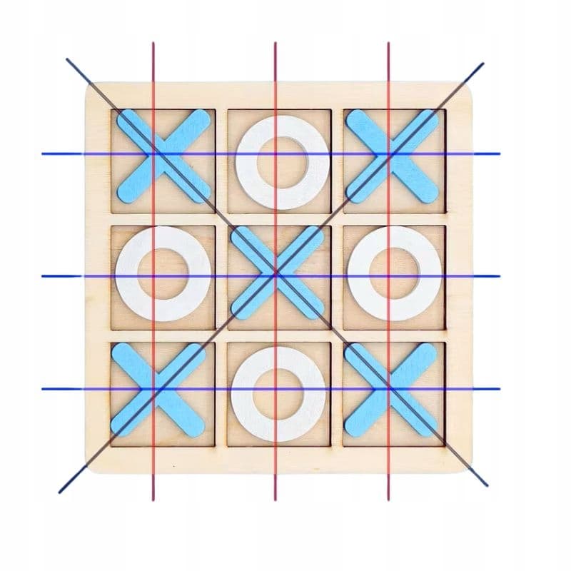 A11_tds0564_Gra drewniana kółko i krzyżyk