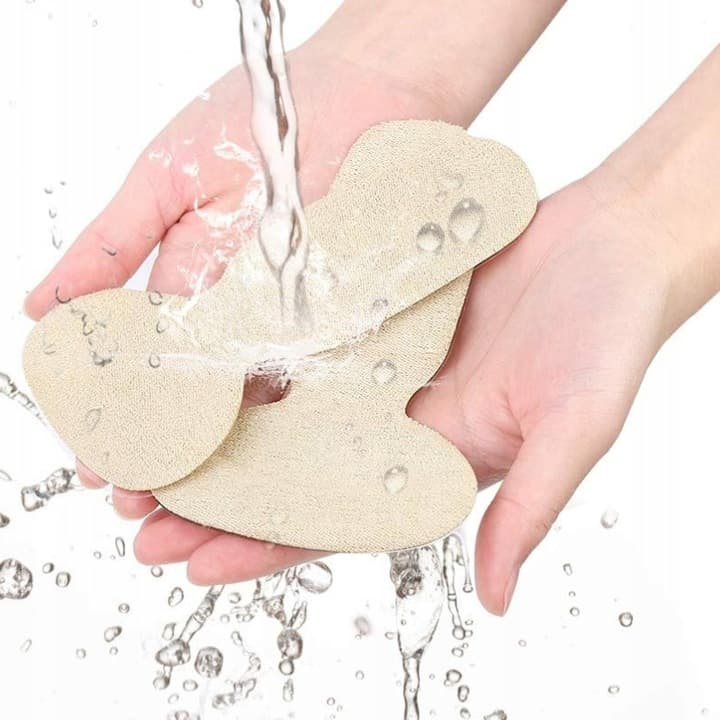 B9_L56 Zapiętki do butów, beżowe